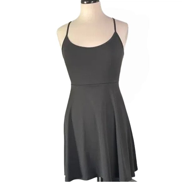 SHEIN Black Mini Dress with Spaghetti Straps - Picture 1 of 4